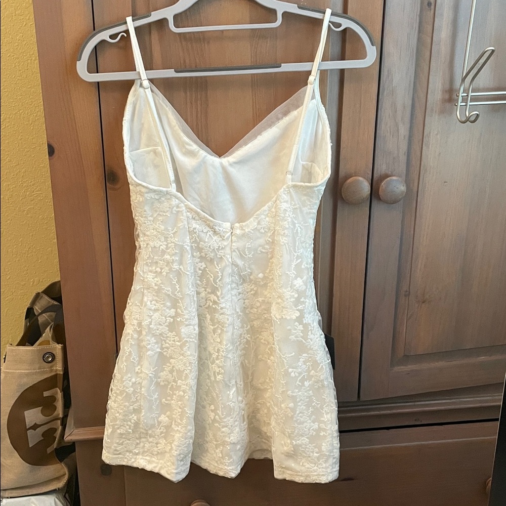 Lulu's White Lace Midi Dress - Picture 2 of 2